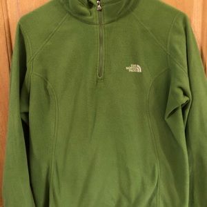 Green North Face Pullover